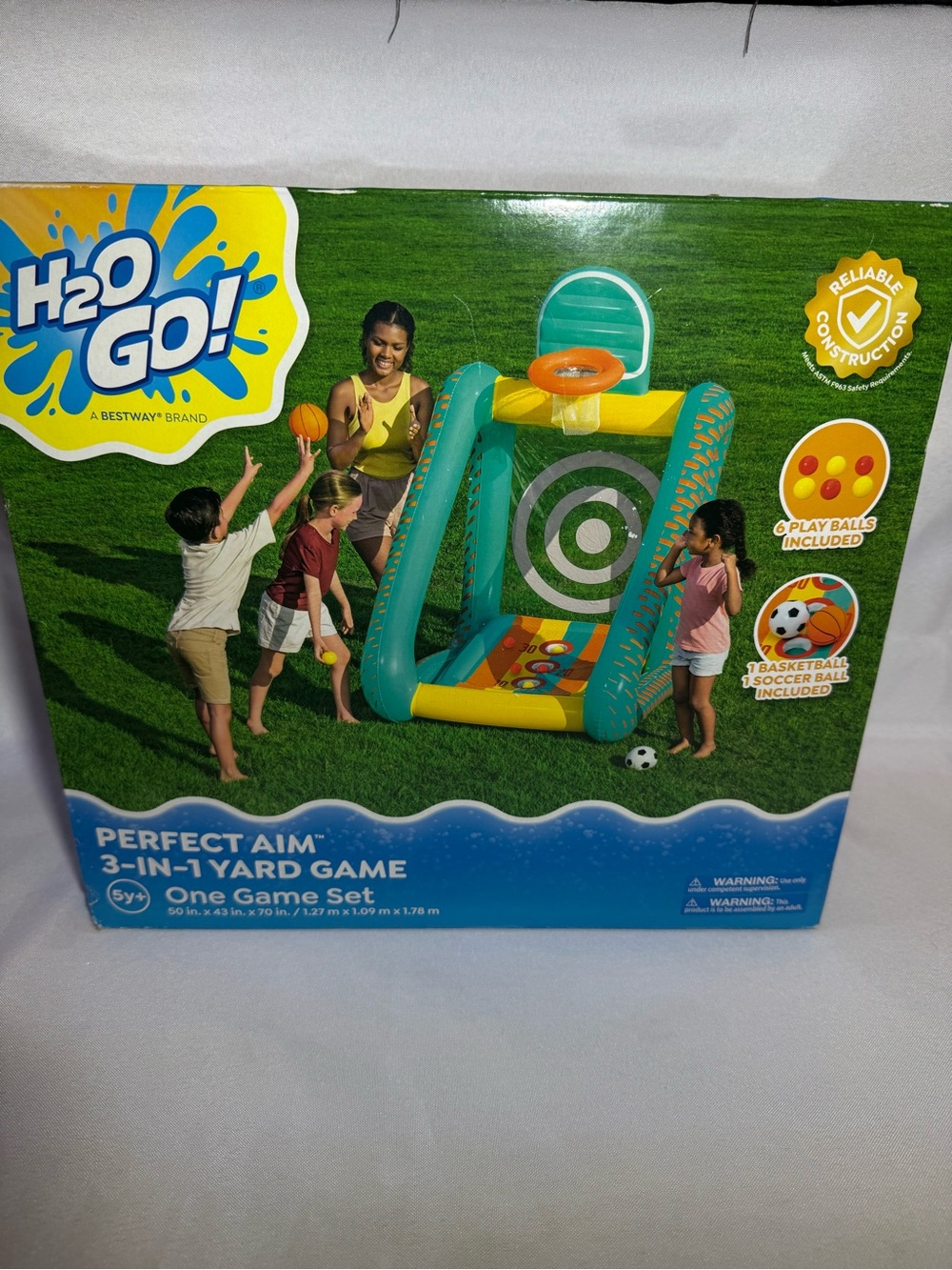 H2OGO! Perfect Aim 3-in-1 Yard Game - Teal/Yellow